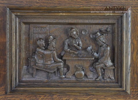 STARY KUFER KOMODA SKRZYNIA RZEZBIONA KUFEREK x