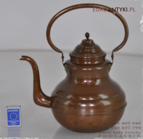 STARY MIEDZIANY CZAJNICZEK CZAJNIK imbryk