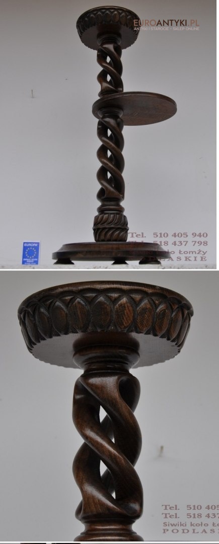 STARY STOLICZEK NA POPIELNICE KWIETNIK XL STOJAK