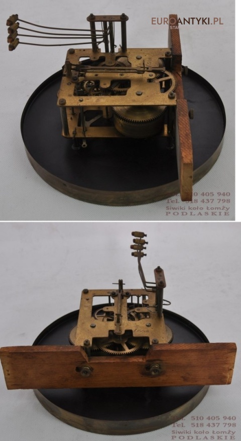 STARY WISZACY ZEGAR SKRZYNIOWY Z LAT 1900 ANTYK