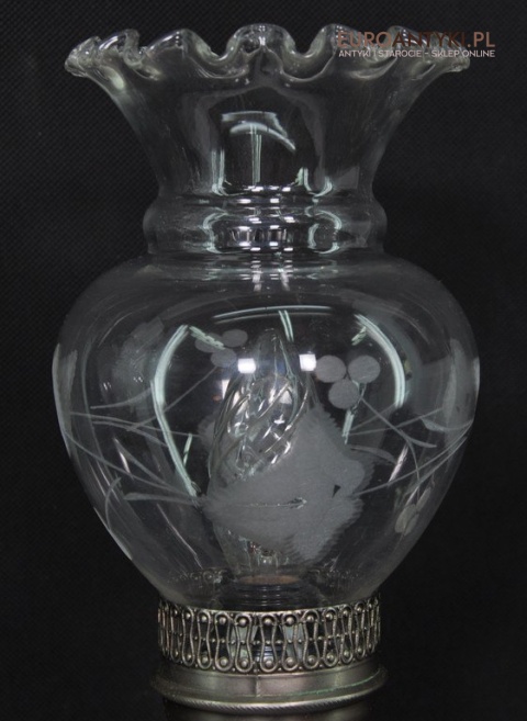 2 STARE SREBRNE LAMPKI LAMPY VINTAGE CERAMICZNE