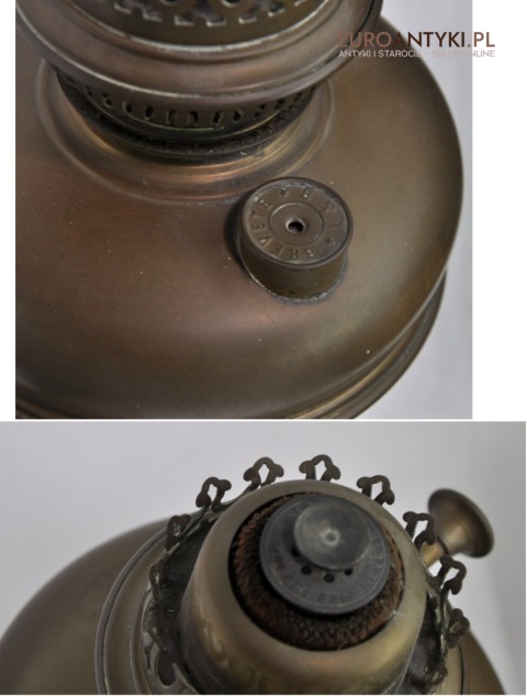 ANTYK MARQUE DEPOSEE LB BREVETE LAMPA NAFTOWA