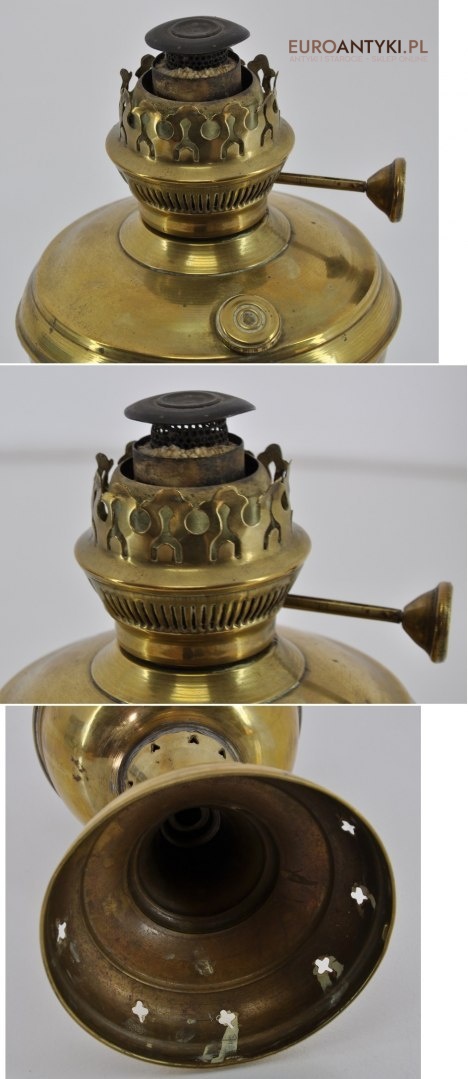ANTYK STARA LAMPA NAFTOWA LAMPKA mosiadz SPRAWNA x