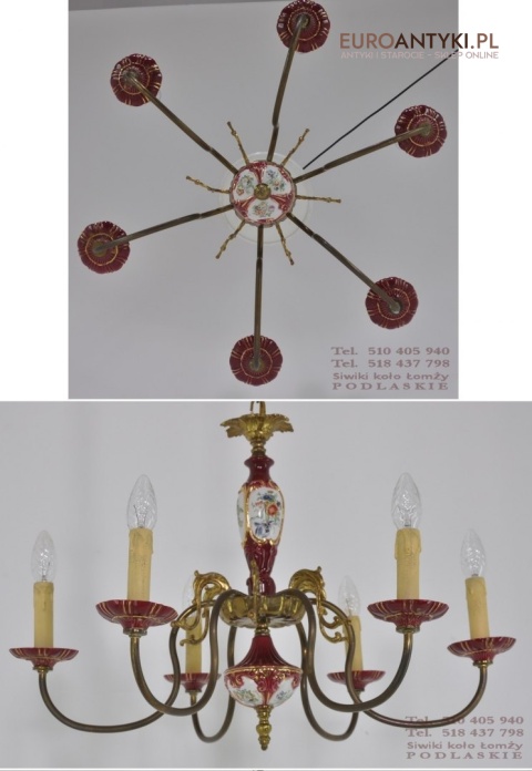 DUZY STARY ZYRANDOL PROWANSALSKI PAJAK XXL LAMPA