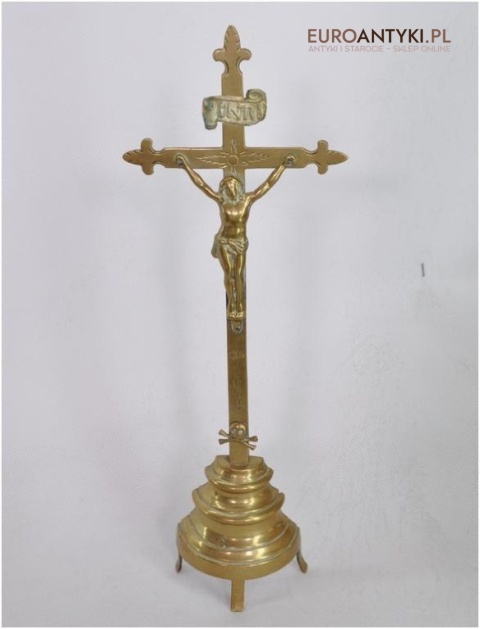 KRZYZ KRZYZYK INRI KRUCYFIKS JEZUS CHRYSTUS ANTYK