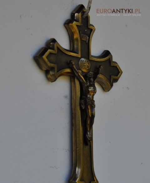 KRZYZ KRZYZYK Z JEZUSEM IHS KRUCYFIKS JEZUS ANTYK
