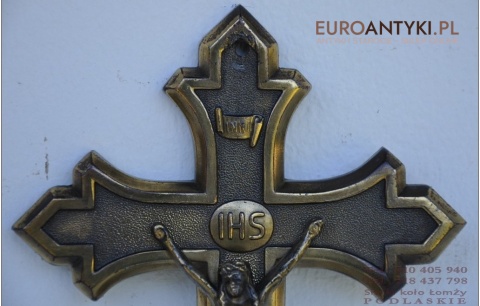 KRZYZ KRZYZYK Z JEZUSEM IHS KRUCYFIKS JEZUS ANTYK