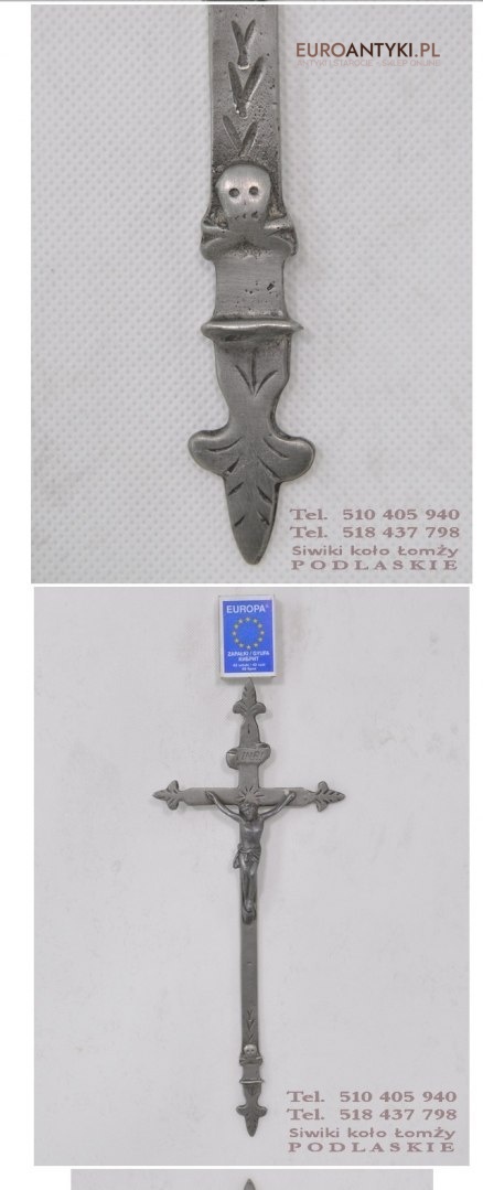 KRZYZ KRZYZYK Z JEZUSEM KRUCYFIKS CYNOWY ETAIN