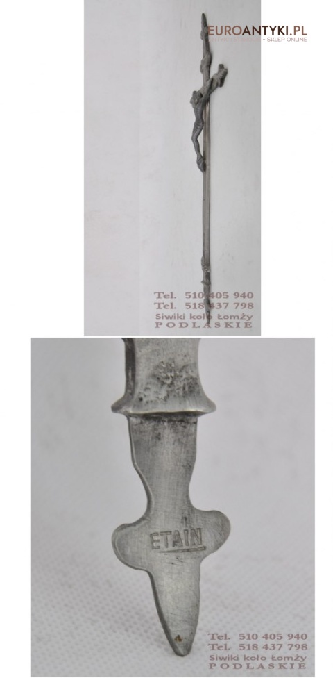 KRZYZ KRZYZYK Z JEZUSEM KRUCYFIKS CYNOWY ETAIN