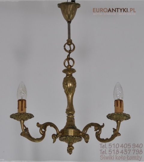 MALY MALUTKI ZYRANDOL Z BRAZU BAROK ROKOKO ANTYK