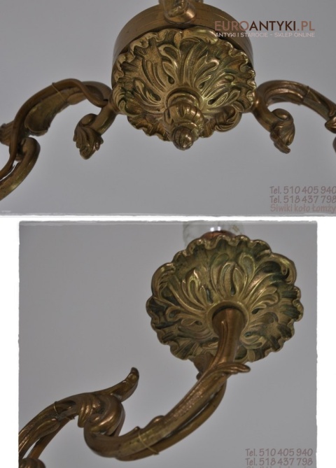 MALY MALUTKI ZYRANDOL Z BRAZU BAROK ROKOKO ANTYK