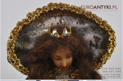 MATKA BOSKA Z JEZUSEM FIGURKI POD SZKLEM ANTYK