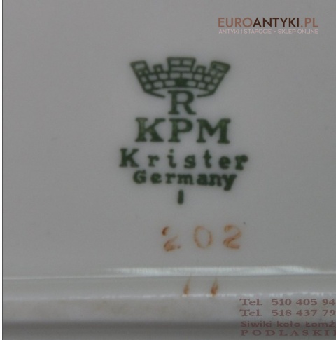 Porcelana KPM PORCELANOWA TACKA TACA PODSTAWKA