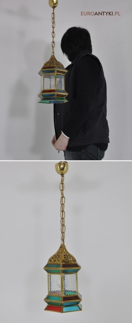 STARA LAMPA LAMPKA WITRAZOWA WITRAZ RECZNA ROBOTA