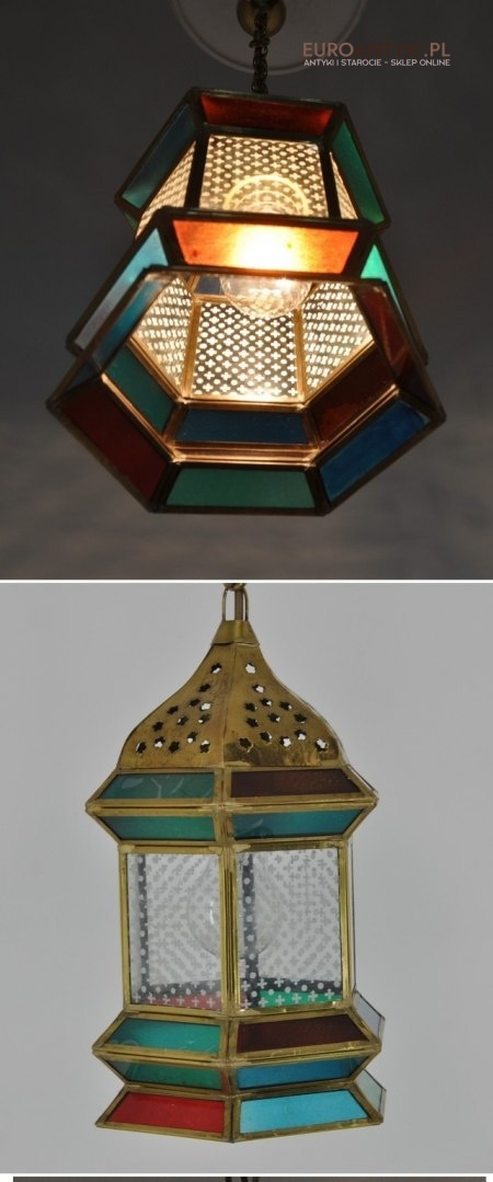 STARA LAMPA LAMPKA WITRAZOWA WITRAZ RECZNA ROBOTA