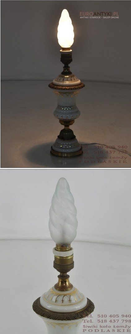 STARA OZDOBNA LAMPKA LAMPA SZKLANA EMPIR EMPIRE