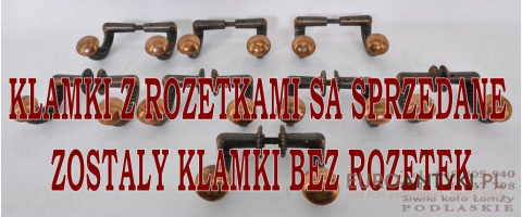 STARE RUSTYKALNE KLAMKI DO DRZWI