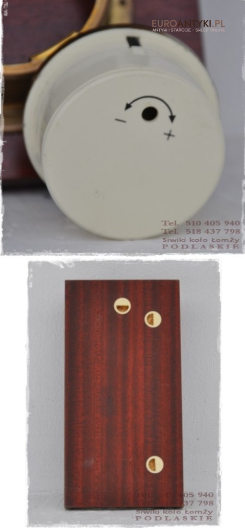 STARY BAROMETR ZEGAR STACJA POGODY NA STATEK MARIN