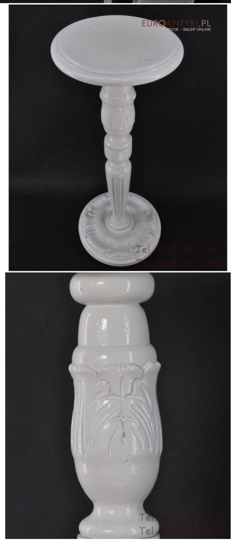 STARY BIALY STOJAK KWIETNIK STOJACZEK DREWNO x