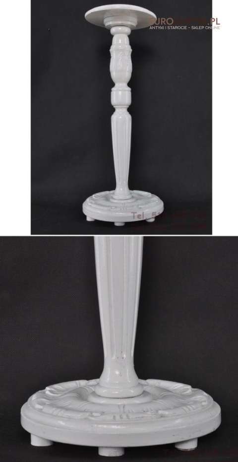 STARY BIALY STOJAK KWIETNIK STOJACZEK DREWNO x