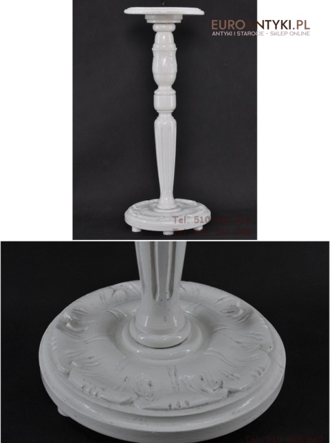 STARY BIALY STOJAK KWIETNIK STOJACZEK DREWNO x