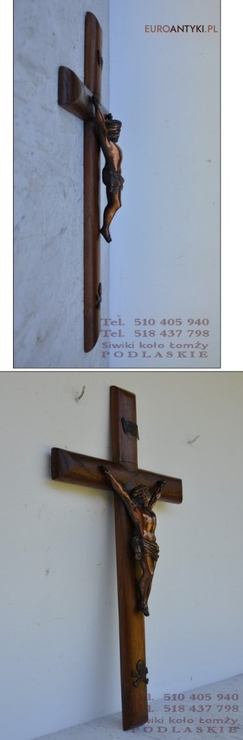 STARY KRZYZ KRZYZYK INRI KRUCYFIKS JEZUS ANTYK