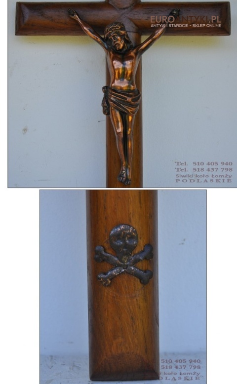 STARY KRZYZ KRZYZYK INRI KRUCYFIKS JEZUS ANTYK