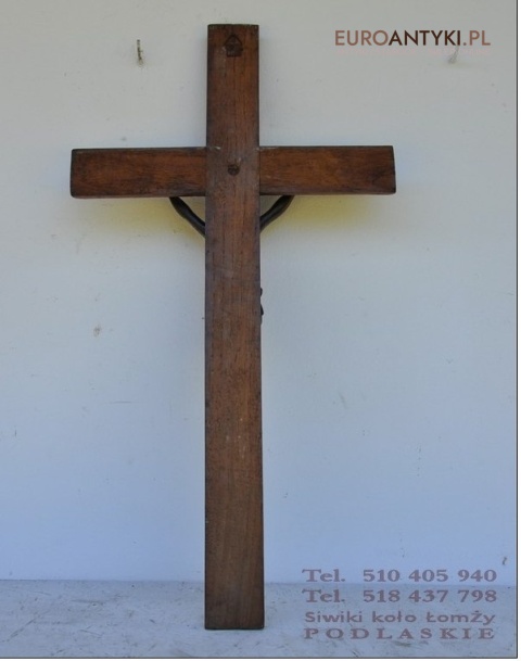 STARY KRZYZ KRZYZYK INRI KRUCYFIKS JEZUS ANTYK