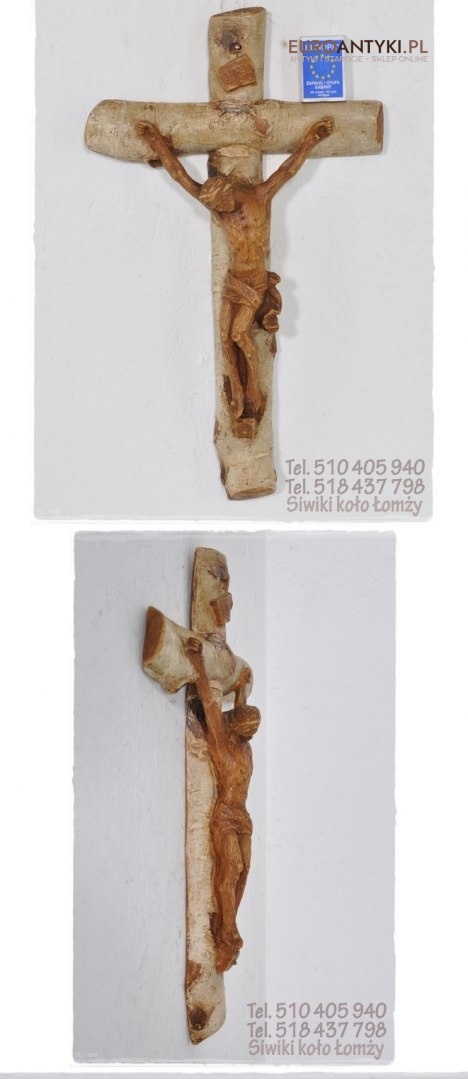 STARY SLICZNY KRZYZ KRZYZK Z JEZUSEM INRI