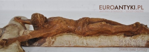 STARY SLICZNY KRZYZ KRZYZK Z JEZUSEM INRI