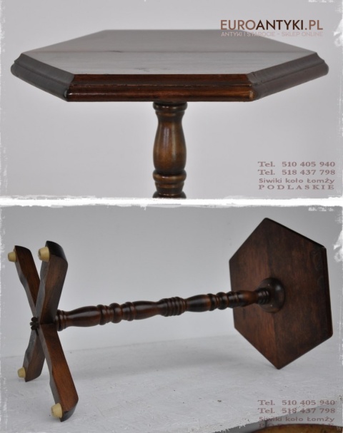 STARY STOJACZEK STOJAK KWIETNIK STOLICZEK DREWNO