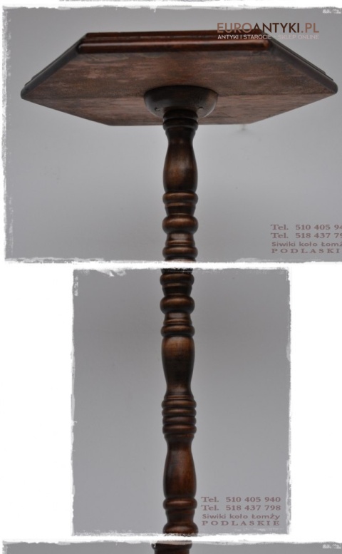 STARY STOJACZEK STOJAK KWIETNIK STOLICZEK DREWNO