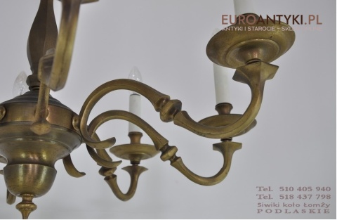 XXL STARY DUZY KLASYCZNY ZYRANDOL Z AUSTRII ANTYK