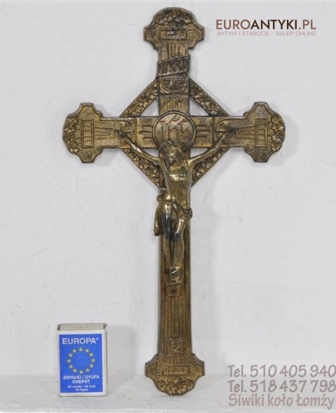 ANTYK DUZY STARY KRZYZYK KRZYZ Z LAT 1900 SECESJA