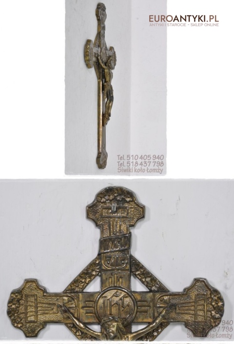 ANTYK DUZY STARY KRZYZYK KRZYZ Z LAT 1900 SECESJA