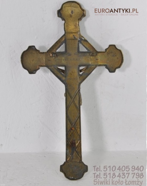 ANTYK DUZY STARY KRZYZYK KRZYZ Z LAT 1900 SECESJA