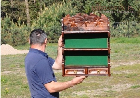 ANTYK STARA SZAFECZKA SZAFKA WISZACA Z SZUFLADAMI