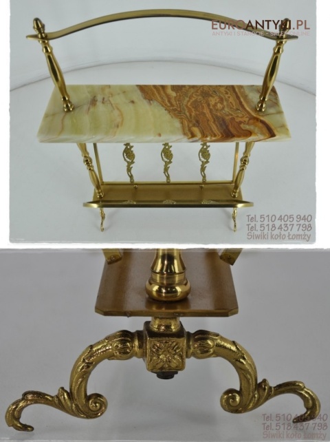 ANTYK STARY GAZETNIK STOJAK NA GAZETY ONYKS ONYX