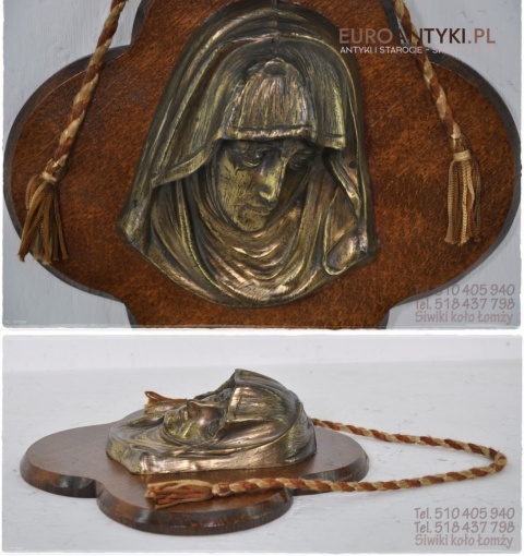 ANTYK STARY OBRAZ Z MATKA BOSKA na drewnie