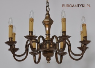 ANTYK STARY ZYRANDOL masywny BRAZ EMPIRE empir XL