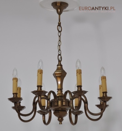 ANTYK STARY ZYRANDOL masywny BRAZ EMPIRE empir XL