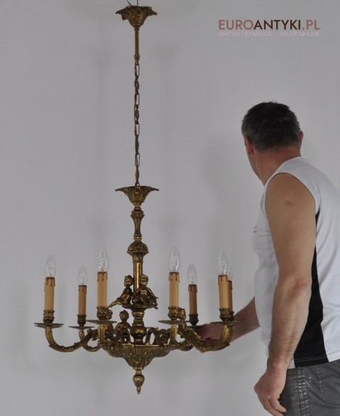 Zabytkowy żyrandol do pałacu zamku antyk do dworu barok rokoko