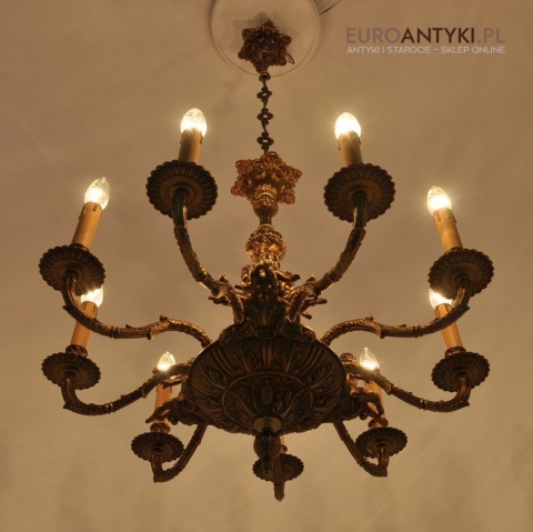 Zabytkowy żyrandol do pałacu zamku antyk do dworu barok rokoko