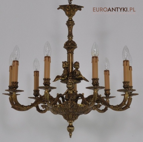 Zabytkowy żyrandol do pałacu zamku antyk do dworu barok rokoko