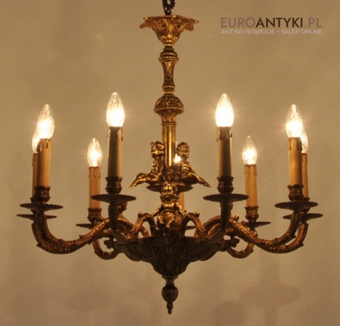 Zabytkowy żyrandol do pałacu zamku antyk do dworu barok rokoko