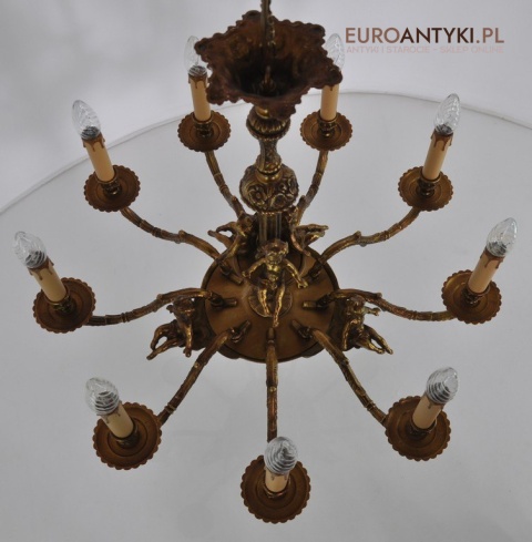 Zabytkowy żyrandol do pałacu zamku antyk do dworu barok rokoko