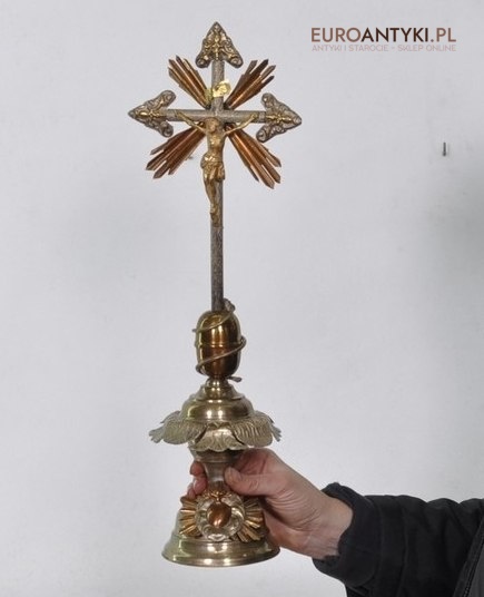 JEZUS CHRYSTUS INRI Ukrzyżowanie Jezusa ANTYK 1900