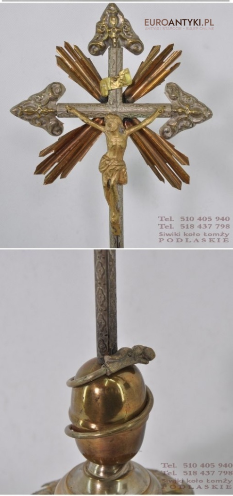 JEZUS CHRYSTUS INRI Ukrzyżowanie Jezusa ANTYK 1900