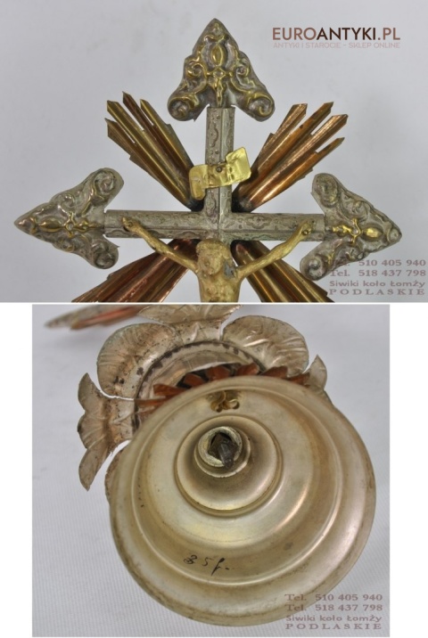 JEZUS CHRYSTUS INRI Ukrzyżowanie Jezusa ANTYK 1900