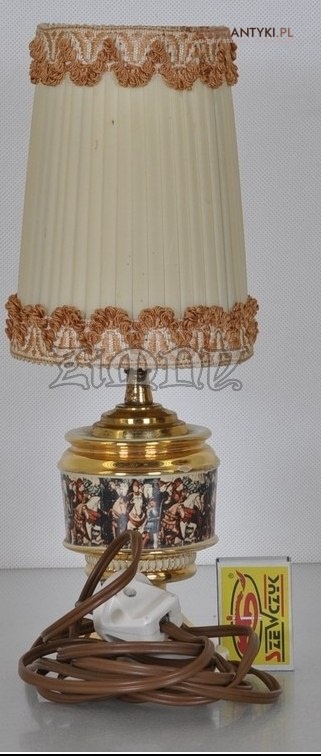 LAMPKA LAMPA Z PORCELANY WLOSKA FLORENTINE